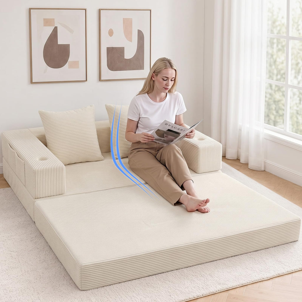 Beige Futon Sofa Bed K172102