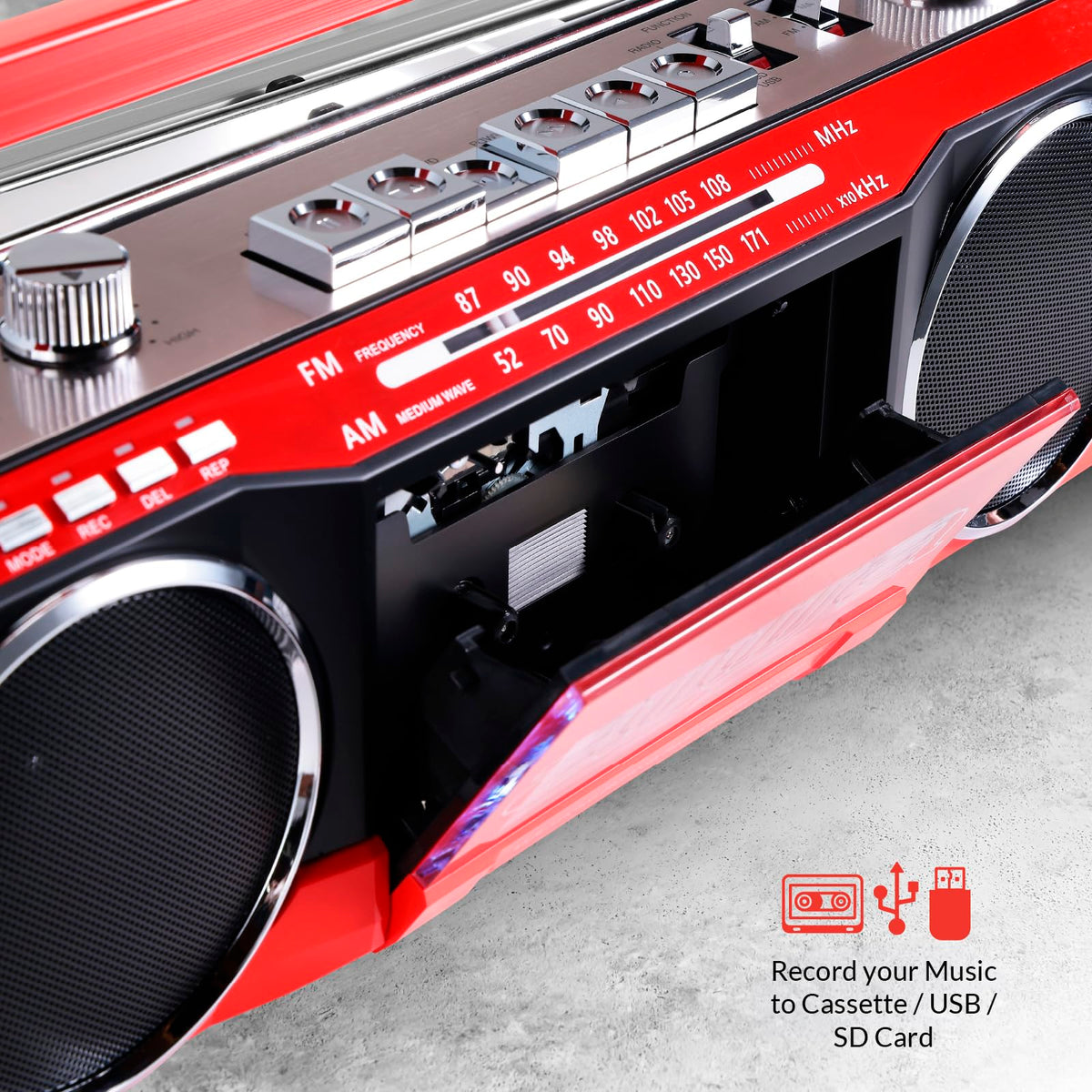 Portable Bluetooth Cassette Player & Recorder Boombox P8864