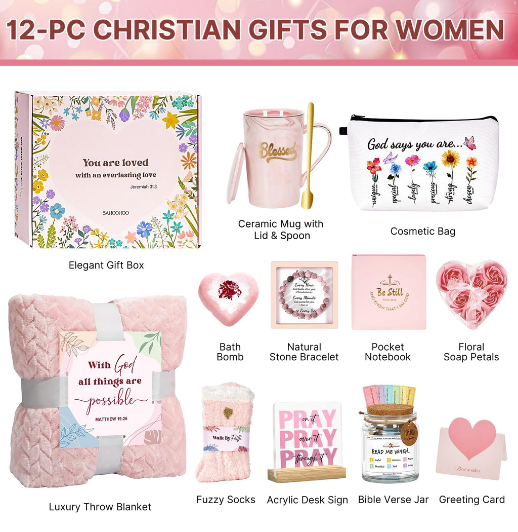 Religious Gift Basket with Blanket M129218