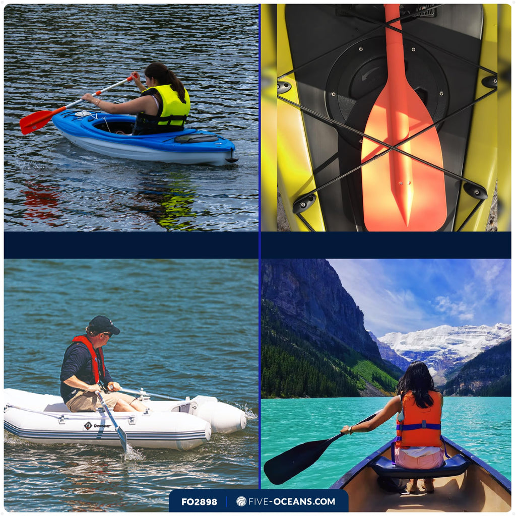 Telescoping Floating Orange Boat Paddle F516