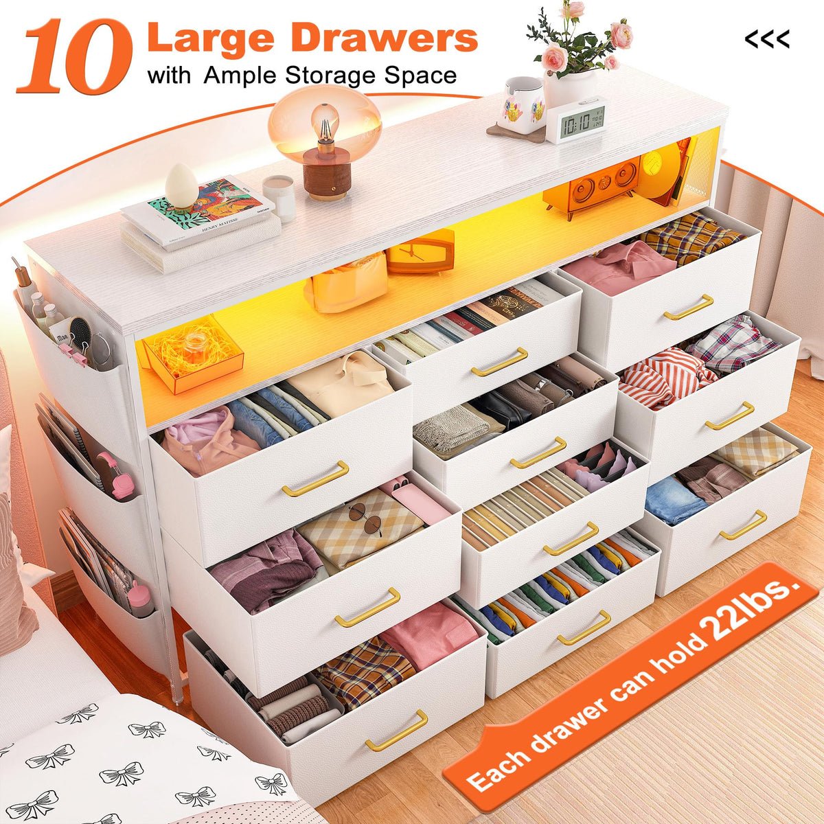 Dresser with 10 Drawers G684