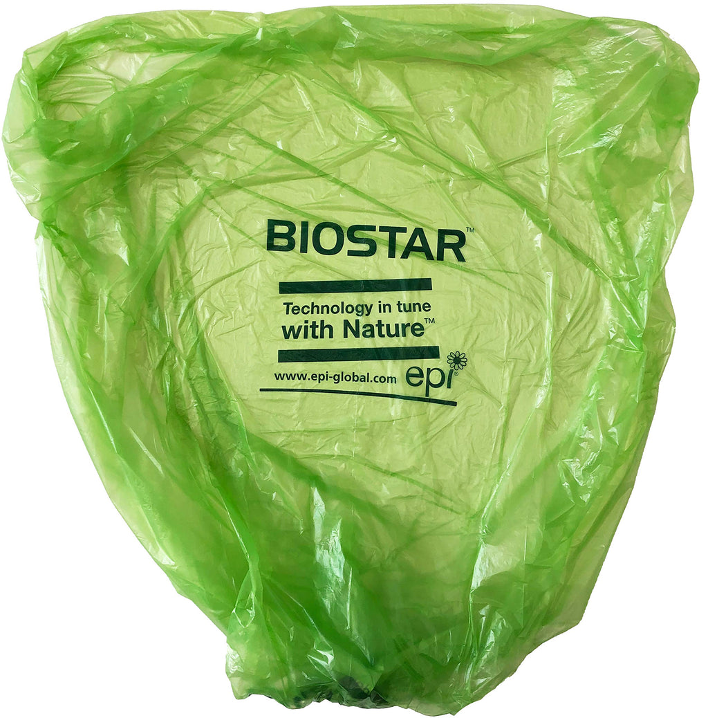 Biodegradable 40-45 Gallon Trash Bags 250 Count Green D3266