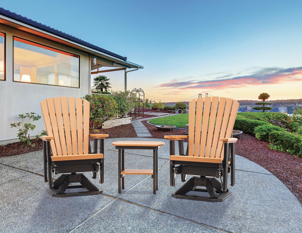 Poly Outdoor Adirondack Swivel Glider U602